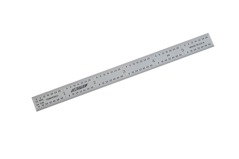 UNIPEC Made in USA | 6 Inch Precision Rule, 4R (8ths, 16ths, 32nds, 64ths), Metal Working and Fabrication, Carpentry, Woodworking and More (Flexible, 6 Inch) - Image 1